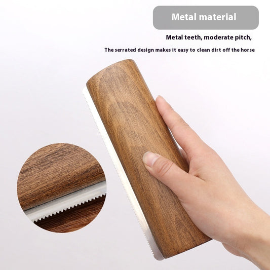20cm Solid Wood Serrated Sweat Scraper For Horse Horse Cleaning Beauty Tools